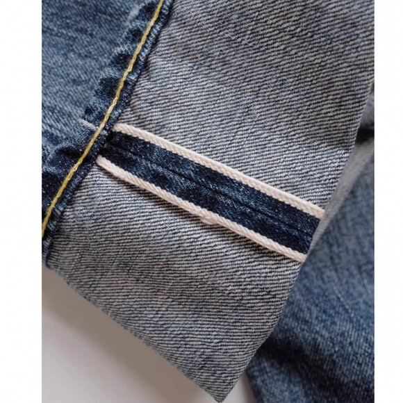 LIMITED NWT R13 Cuffed Crossover Straight Leg Jeans - Estin Selvedge Blue - Picture 10 of 10